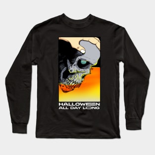 Halloween Skull Long Sleeve T-Shirt